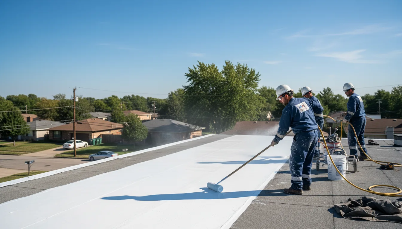 Commercial roof coating in Pettibone, ND near me